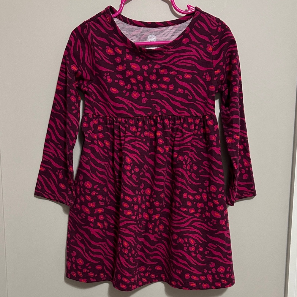 NWOT Stylish Pink,Purple&Orange Kids Long Sleeve Super Soft Dress with pockets!